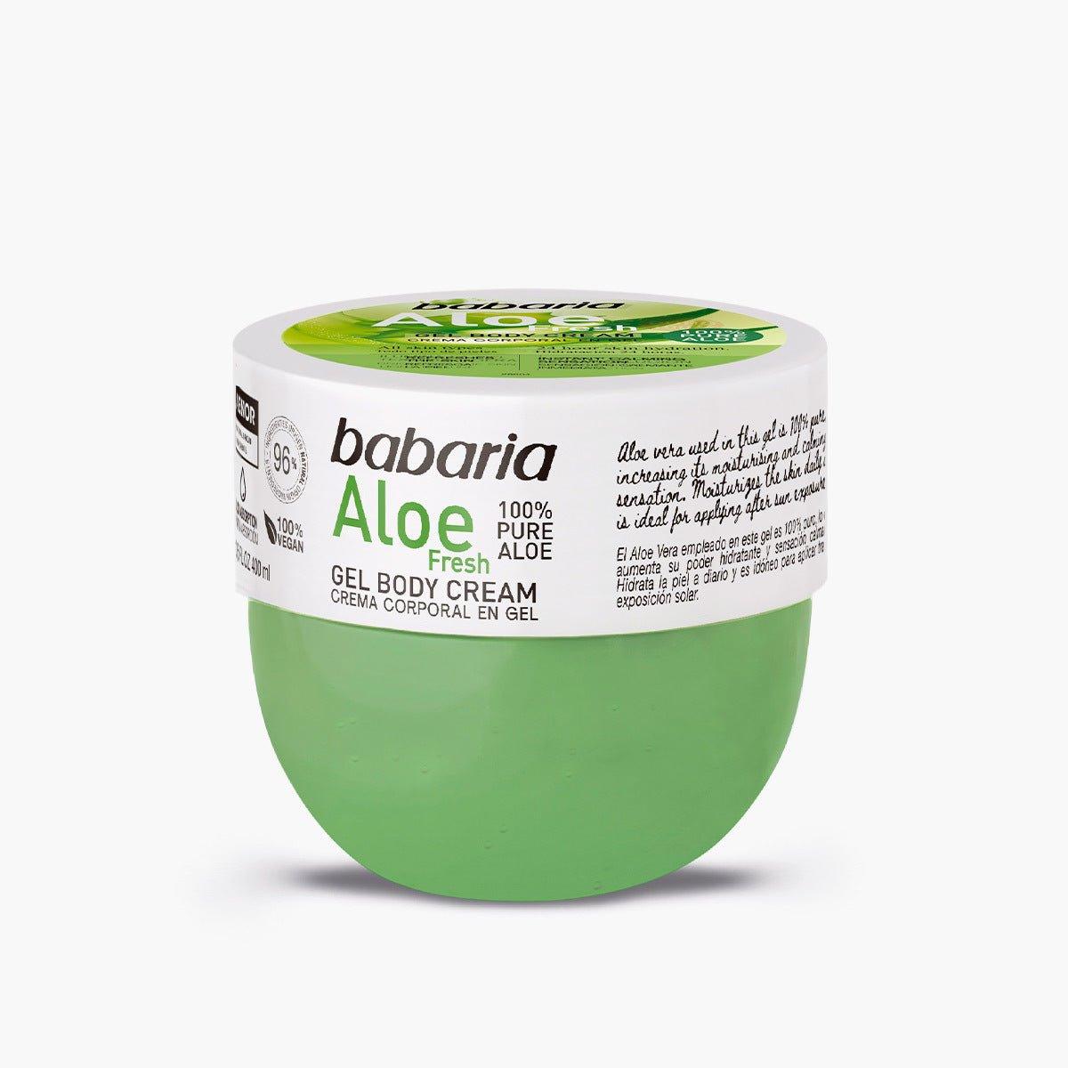 Babaria Aloe Fresh Gel Body Cream 400 ml - Mrayti Store