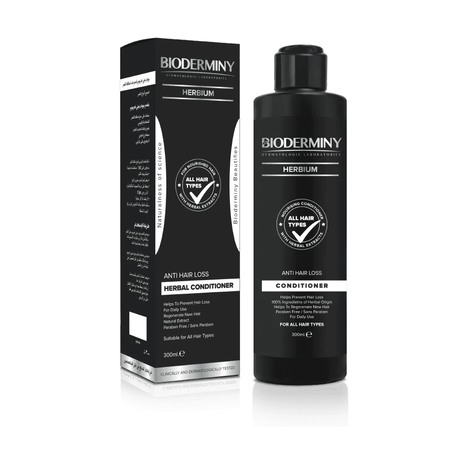 Bioderminy Herbium Anti-Hair Loss Herbal Conditioner For All Hair Types 300 ml - Mrayti Store