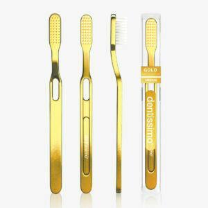 Dentissimo Gold Tooth Brush Mdeium - Mrayti Store