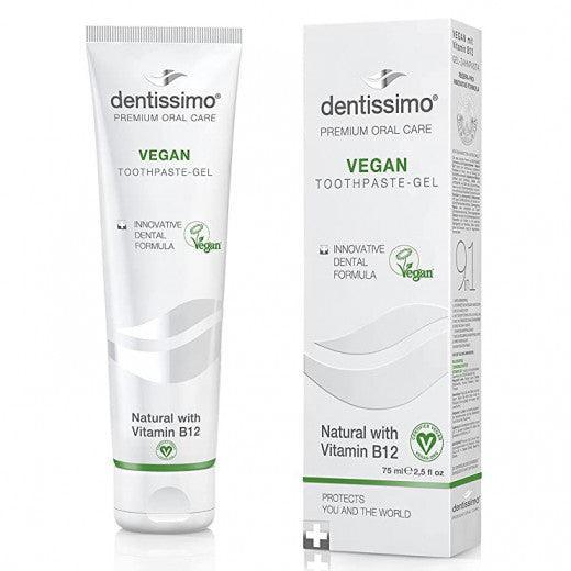 Dentissimo Premium Vegan with Vitamin B12 Toothpaste Gel 75 ml - Mrayti Store