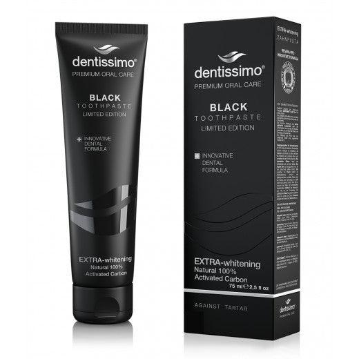 Dentissimo Premium Extra-Whitening Black Toothpaste 75 ml - Mrayti Store