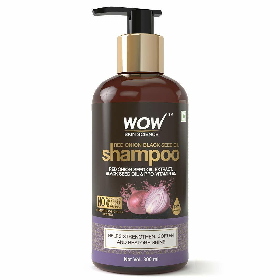 Wow Skin Science Onion Red Seed Oil Shampoo 300 ml - Mrayti Store
