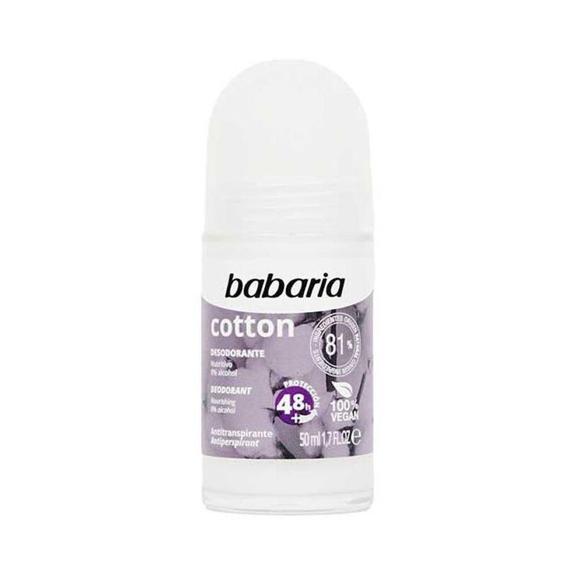 Babaria's roll-on deodorant Cotton 50 ml - Mrayti Store