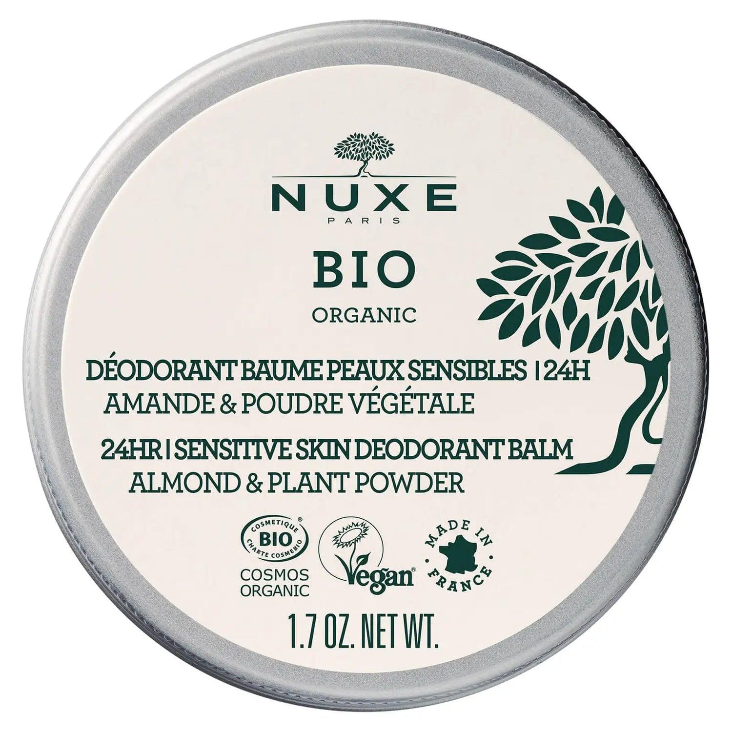 NUXE Organic Natural Deodorant 24 Hours Protection (50 Gram) - Mrayti Store