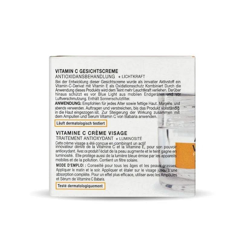 Babaria Vitamin C Face Cream Antioxidant 50ml - Mrayti Store