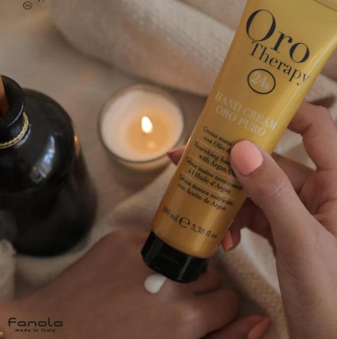 Oro Therapy Gold 24K Moisturizing Hand Cream 100ml - Mrayti Store