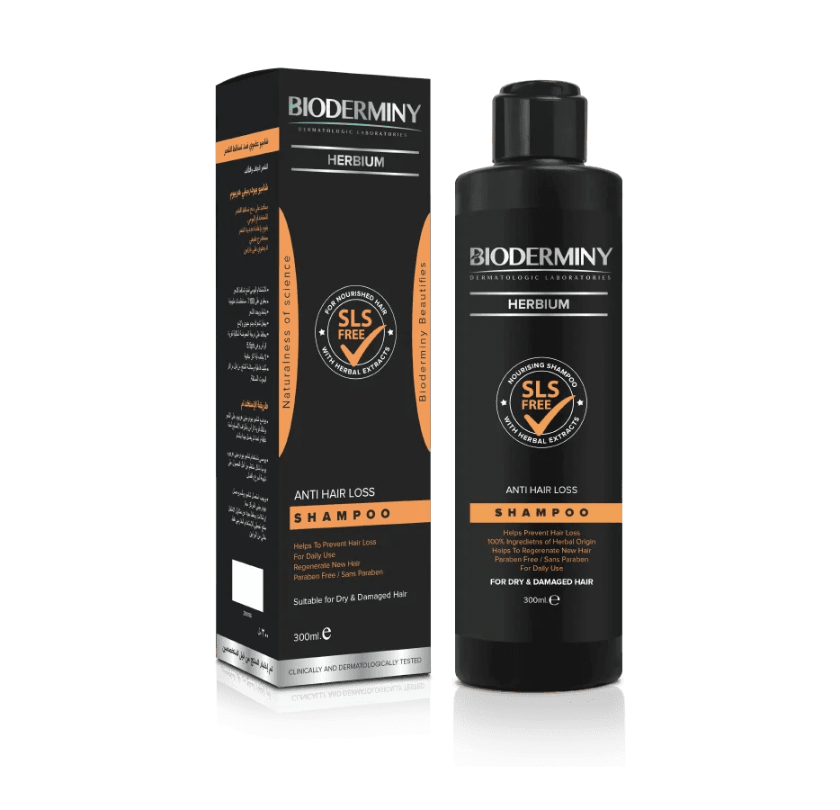 Bioderminy Herbium Anti-Hair Loss Shampoo For Dry Hair 300ml - Mrayti Store