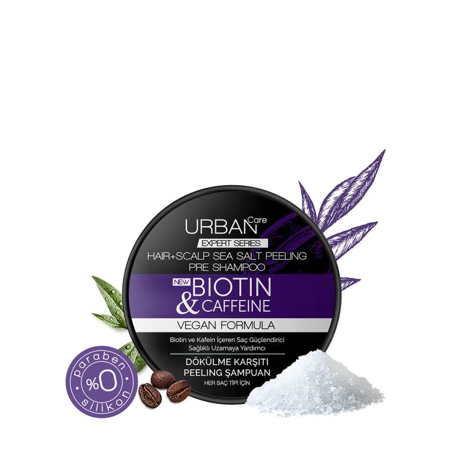Urban Care Expert Biotin And Caffeine Sea Salt Peeling Shampoo 200 ml - Mrayti Store