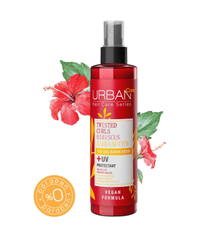 Urban Care Twisted Curls Hibiscus & Shea Butter Leave In Conditioner With UV Protection 200 ml - Mrayti Store