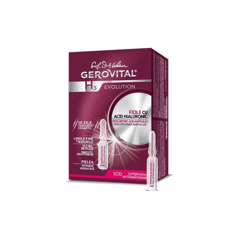 Gerovital H3 Evolution Hyaluronic Acid Ampoules 10 pieces - Mrayti Store