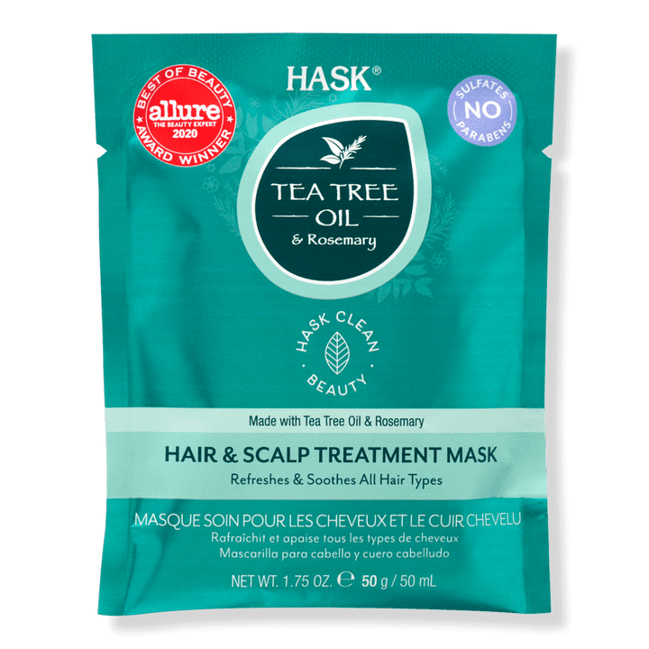 Hask Tea Tree Oil And Rosemary Hair & Scalp Treatment Mask 50 ml - Mrayti Store