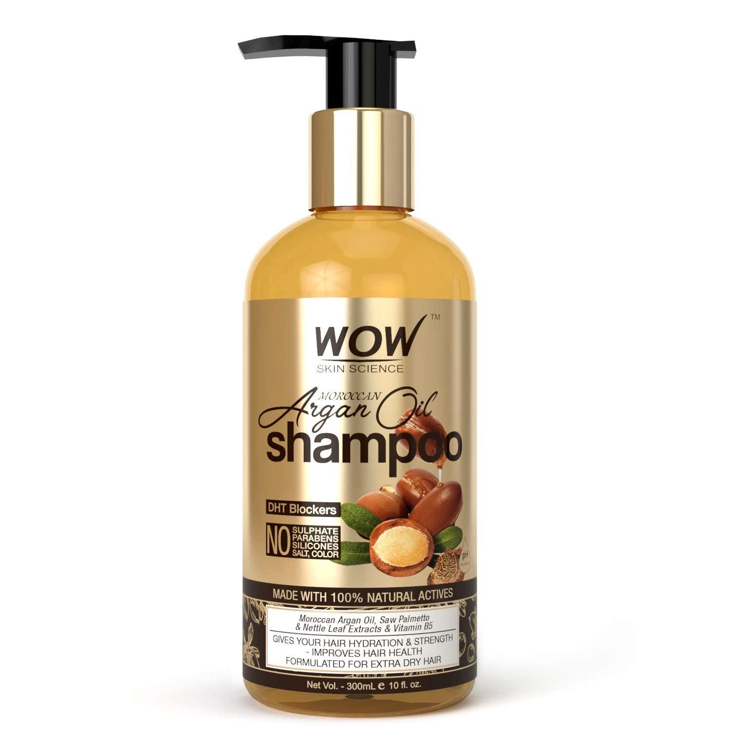 Wow Skin Science Argan Oil Shampoo 300 ml - Mrayti Store