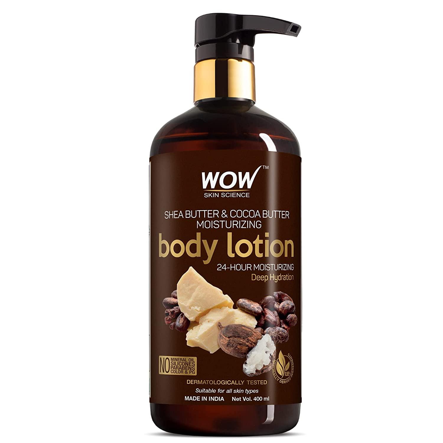 Wow Skin Science Shea & Cocoa Butter Body Lotion 400 ml - Mrayti Store