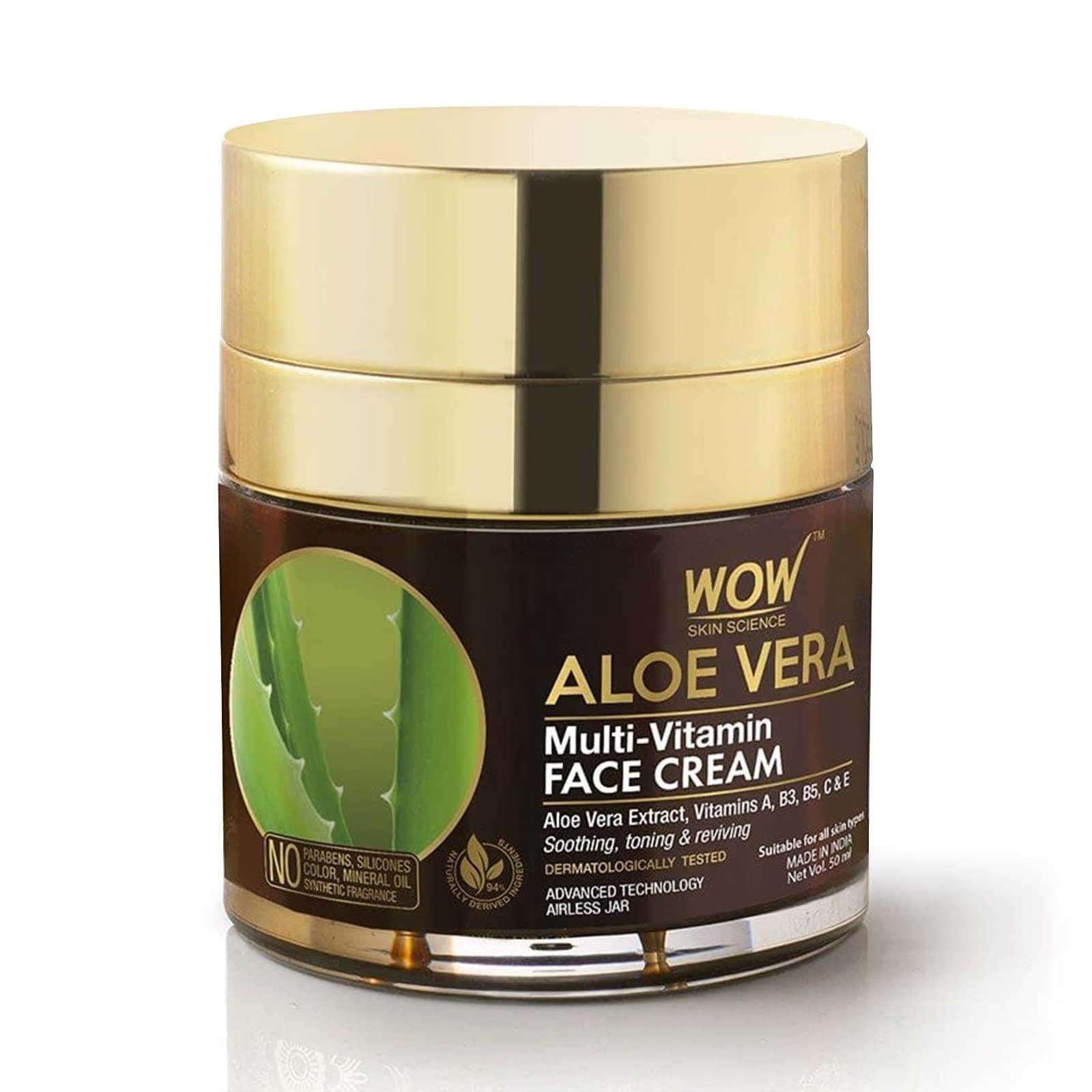 Wow Skin Science Aloe vera Face Cream 50 ml - Mrayti Store