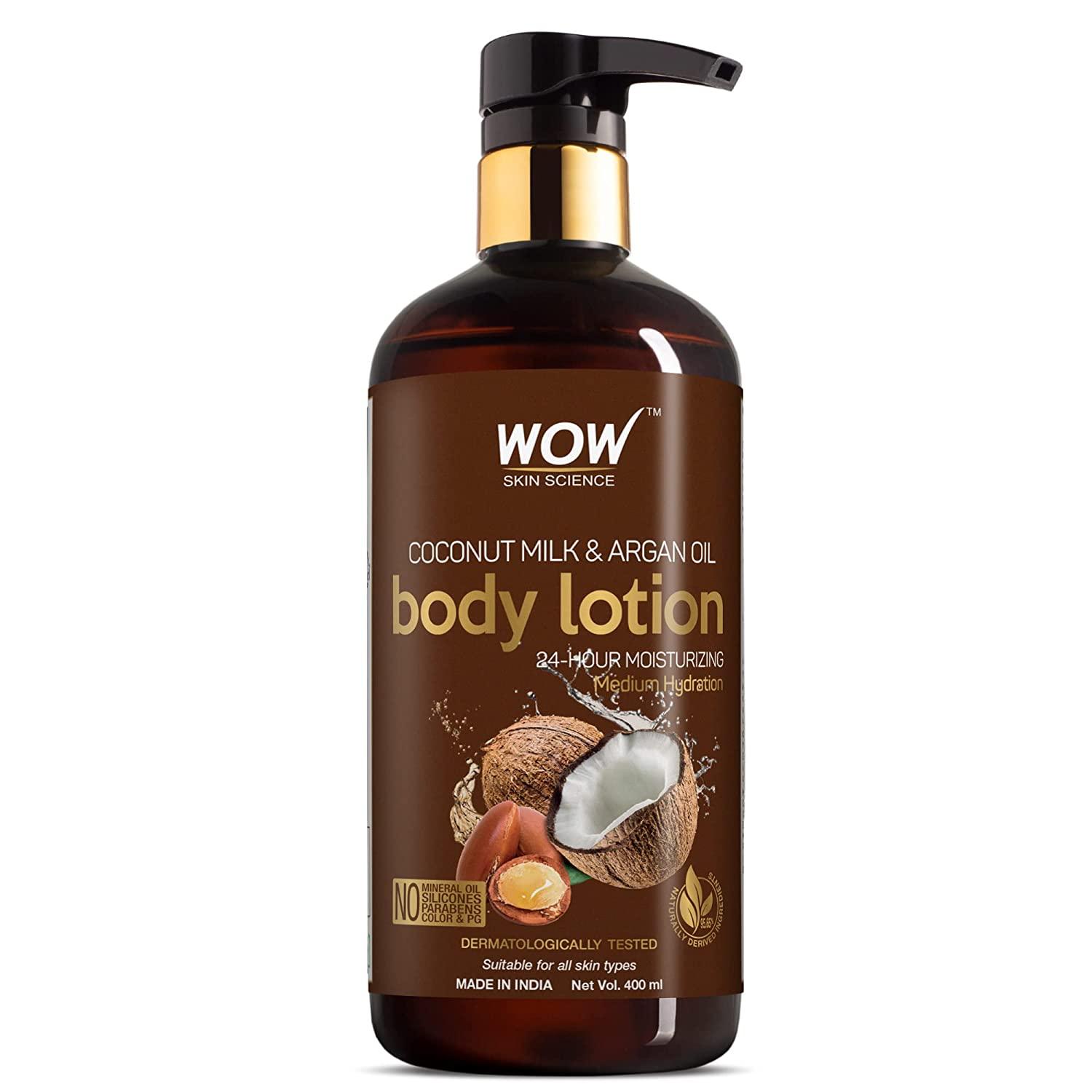 Wow Skin Science Coconut Milk & Argan Oil Body Lotion 400 ml - Mrayti Store