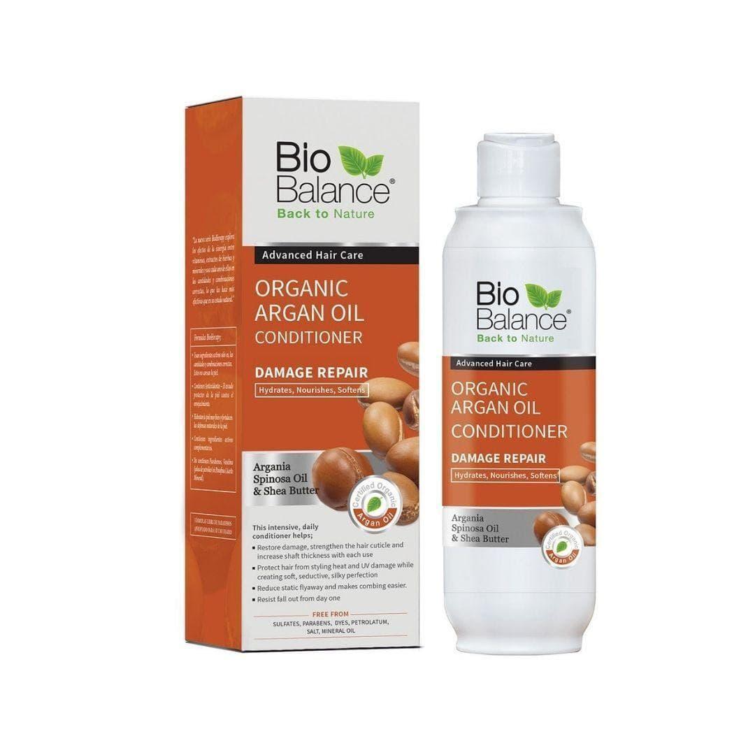 Bio Balance All Hair Types Moisturizing Argan Oil Organic Conditioner 300ml - Mrayti Store