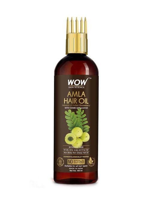 Wow Skin Science Amla Hair Oil with Comb 200 ml - Mrayti Store