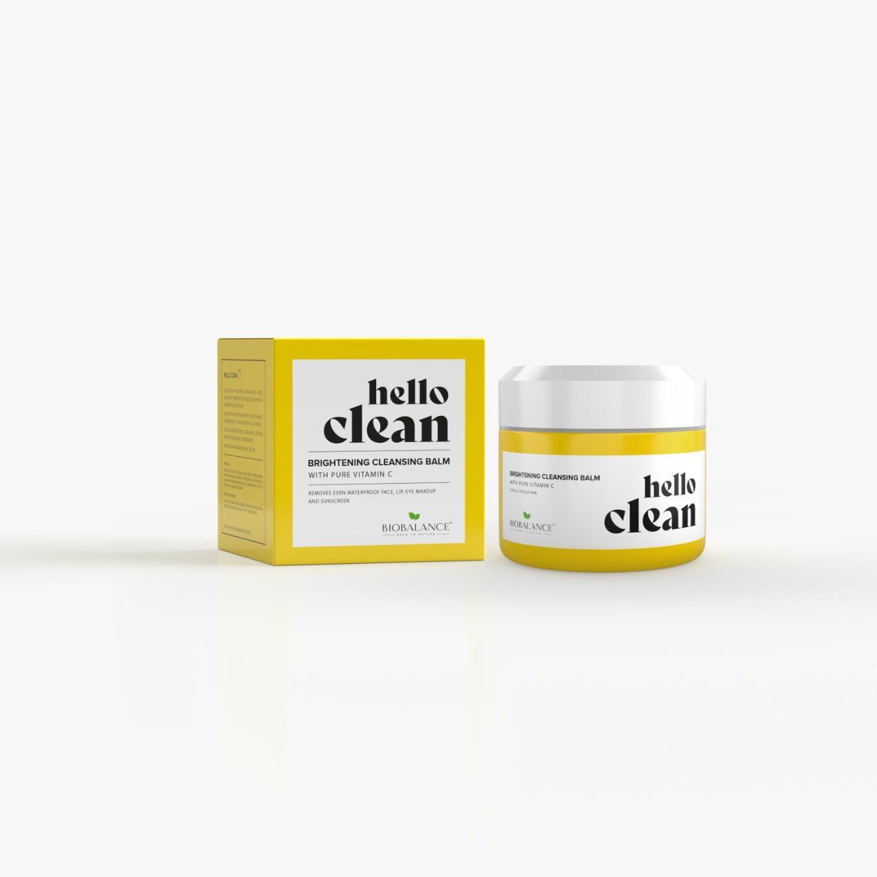 Bio Balance Hello Clean Brightening Cleansing Balm With Pure Vitamin C 100 ml - Mrayti Store