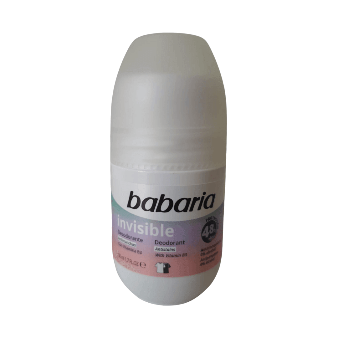 Babaria Roll On Invisible Deodorant 50 ml - Mrayti Store
